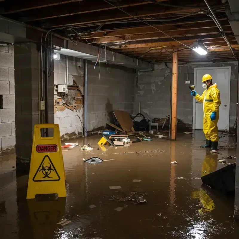 Flooded Basement Electrical Hazard in Yellow Medicine County, MN Property